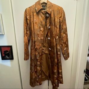 Unique gold trench coat